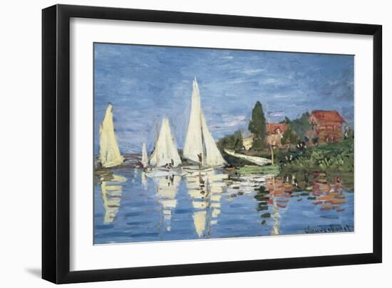 Regatta at Argenteuil-Claude Monet-Framed Premium Giclee Print