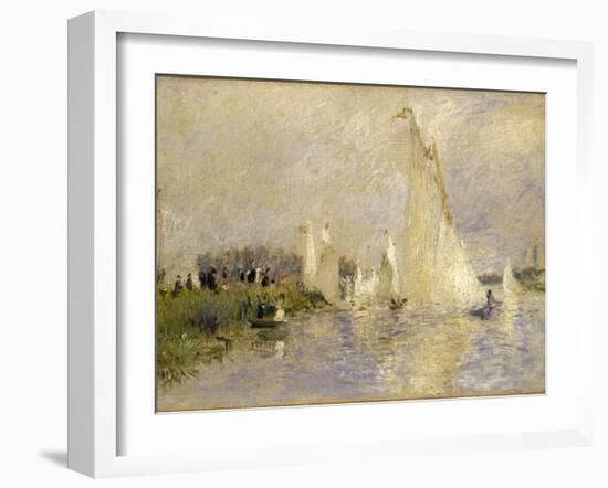 Regatta at Argenteuil-Pierre-Auguste Renoir-Framed Giclee Print