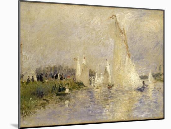 Regatta at Argenteuil-Pierre-Auguste Renoir-Mounted Giclee Print