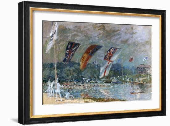 Regatta at Molesey, 1874-Alfred Sisley-Framed Giclee Print