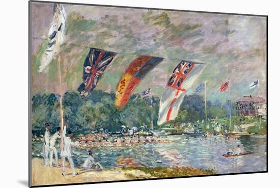 Regatta at Molesey, 1874-Alfred Sisley-Mounted Giclee Print