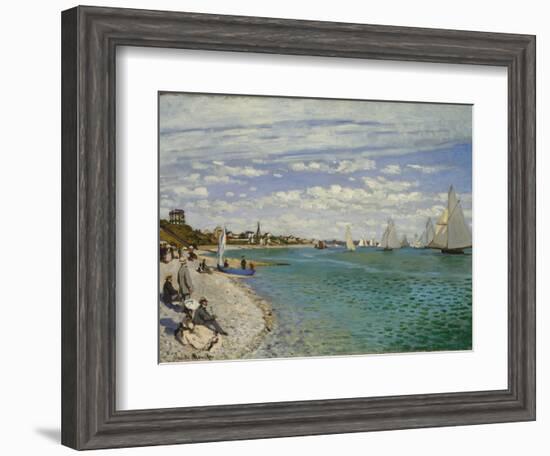Regatta at Sainte-Adresse, 1867-Claude Monet-Framed Giclee Print