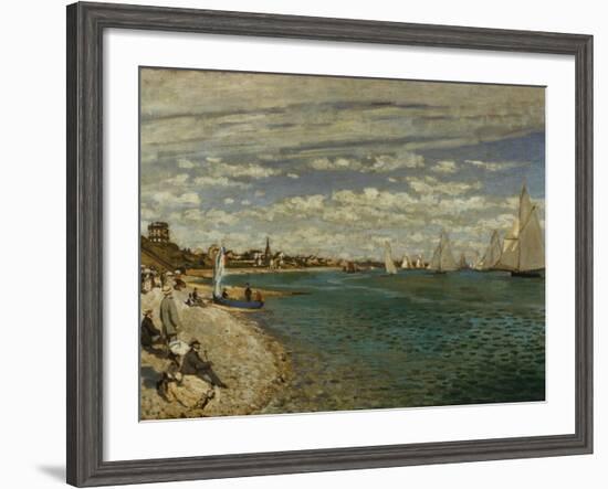 Regatta at Sainte-Adresse-Claude Monet-Framed Giclee Print