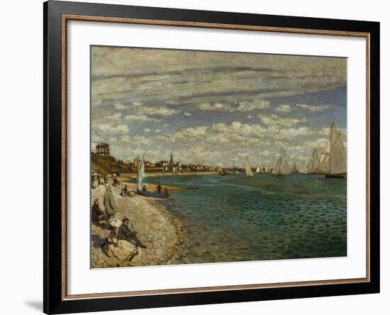 Regatta at Sainte-Adresse-Claude Monet-Framed Giclee Print