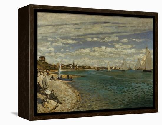 Regatta at Sainte-Adresse-Claude Monet-Framed Premier Image Canvas