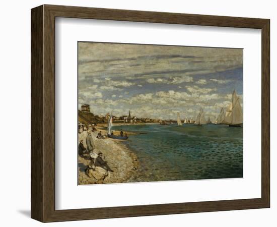 Regatta at Sainte-Adresse-Claude Monet-Framed Giclee Print