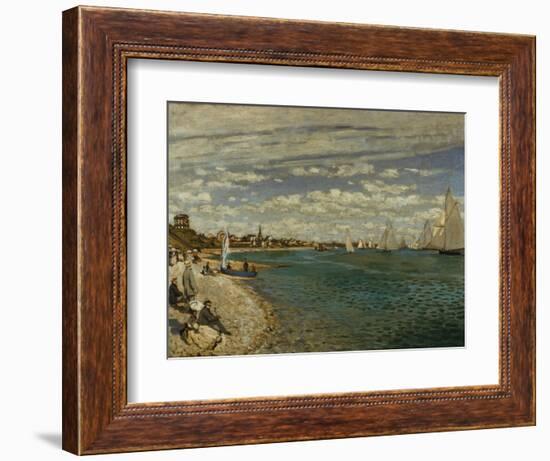 Regatta at Sainte-Adresse-Claude Monet-Framed Giclee Print