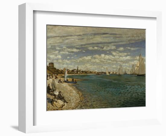 Regatta at Sainte-Adresse-Claude Monet-Framed Giclee Print