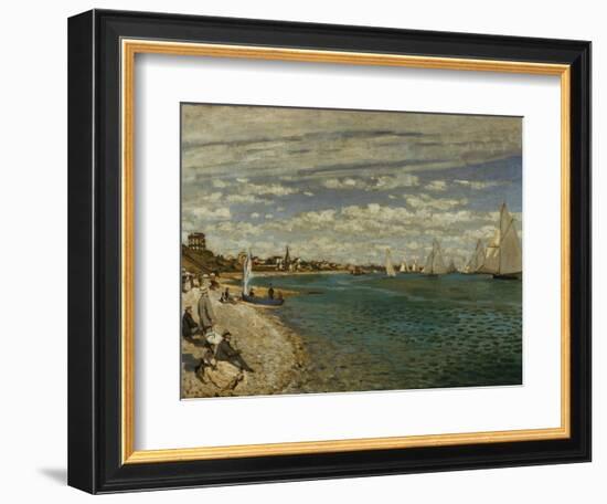 Regatta at Sainte-Adresse-Claude Monet-Framed Giclee Print