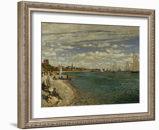 Regatta at Sainte-Adresse-Claude Monet-Framed Giclee Print