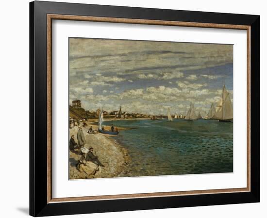 Regatta at Sainte-Adresse-Claude Monet-Framed Giclee Print