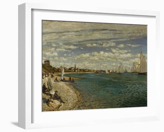 Regatta at Sainte-Adresse-Claude Monet-Framed Giclee Print