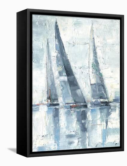 Regatta II-Rodney White-Framed Stretched Canvas