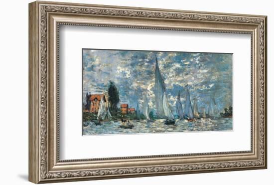 Regatta in Argenteuil-Claude Monet-Framed Premium Giclee Print