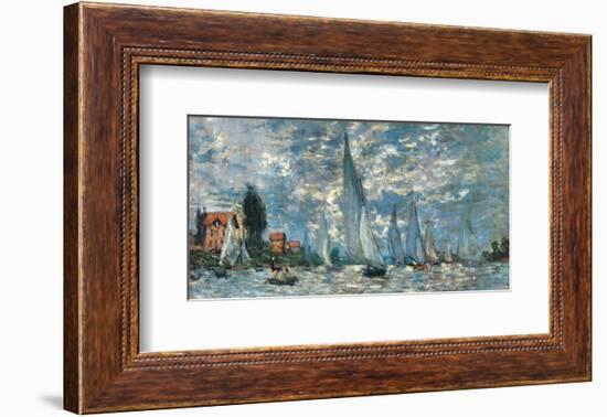 Regatta in Argenteuil-Claude Monet-Framed Premium Giclee Print