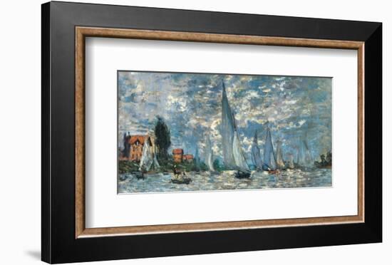 Regatta in Argenteuil-Claude Monet-Framed Premium Giclee Print