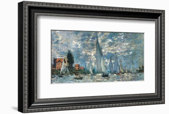 Regatta in Argenteuil-Claude Monet-Framed Premium Giclee Print