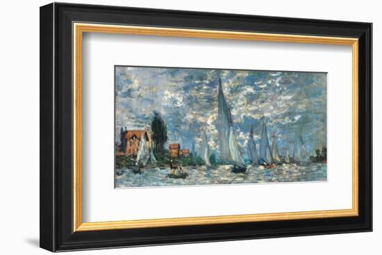 Regatta in Argenteuil-Claude Monet-Framed Premium Giclee Print