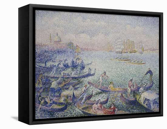 Regatta in Venice, September 1903 - January 1904 (Oil on Canvas)-Henri-Edmond Cross-Framed Premier Image Canvas