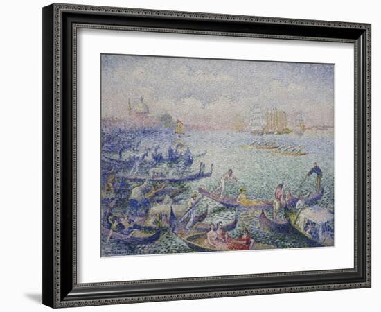 Regatta in Venice, September 1903 - January 1904 (Oil on Canvas)-Henri-Edmond Cross-Framed Giclee Print