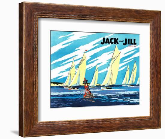 Regatta - Jack and Jill, August 1949-Wilmer Wickham-Framed Giclee Print