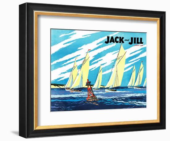 Regatta - Jack and Jill, August 1949-Wilmer Wickham-Framed Giclee Print