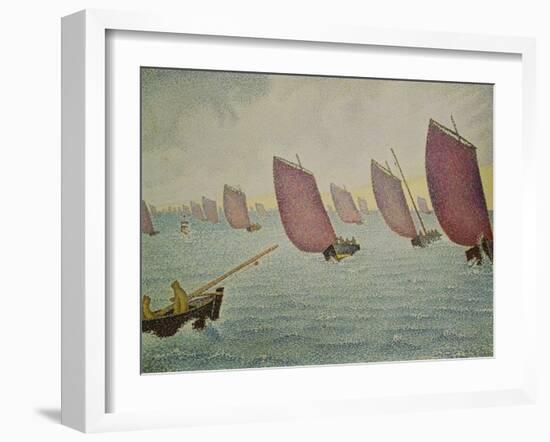 Regatta Near Concarneau, 1891-Paul Signac-Framed Giclee Print