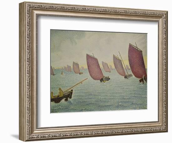 Regatta Near Concarneau, 1891-Paul Signac-Framed Giclee Print