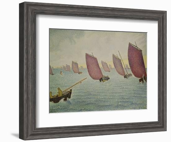 Regatta Near Concarneau, 1891-Paul Signac-Framed Giclee Print