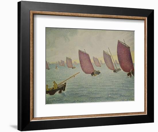 Regatta Near Concarneau, 1891-Paul Signac-Framed Giclee Print