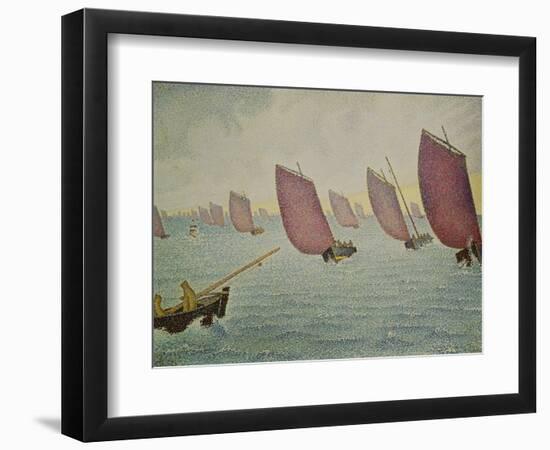 Regatta Near Concarneau, 1891-Paul Signac-Framed Giclee Print