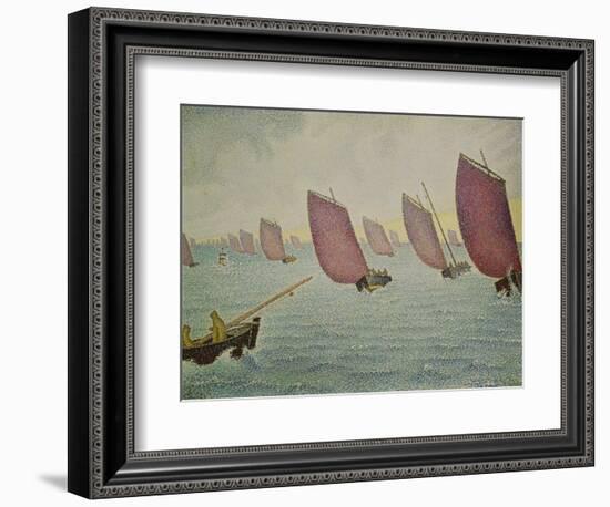 Regatta Near Concarneau, 1891-Paul Signac-Framed Giclee Print