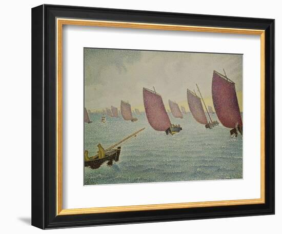 Regatta Near Concarneau, 1891-Paul Signac-Framed Giclee Print