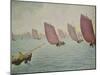 Regatta near Concarneau. 1891-Paul Signac-Mounted Giclee Print