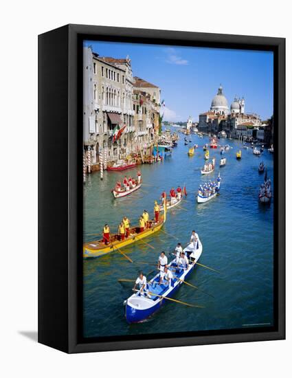 Regatta Storica, Parade on Grand Canal, Venice, Veneto, Italy-Sylvain Grandadam-Framed Premier Image Canvas