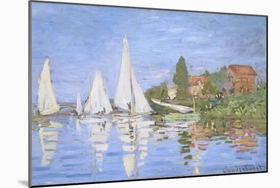 Regattas at Argenteuil by Claude Monet-Claude Monet-Mounted Giclee Print