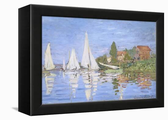 Regattas at Argenteuil by Claude Monet-Claude Monet-Framed Premier Image Canvas