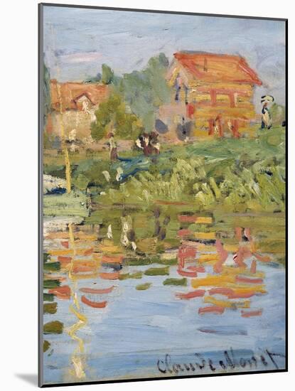 Regattas at Argenteuil, C.1872 (Detail)-Claude Monet-Mounted Giclee Print