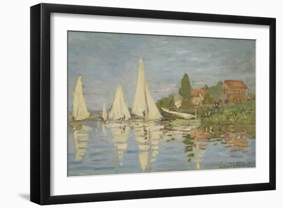 Regattas at Argenteuil, Ca 1872-Claude Monet-Framed Giclee Print