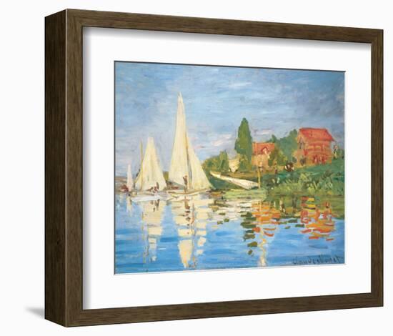 Regattas in Argenteuil-Claude Monet-Framed Art Print