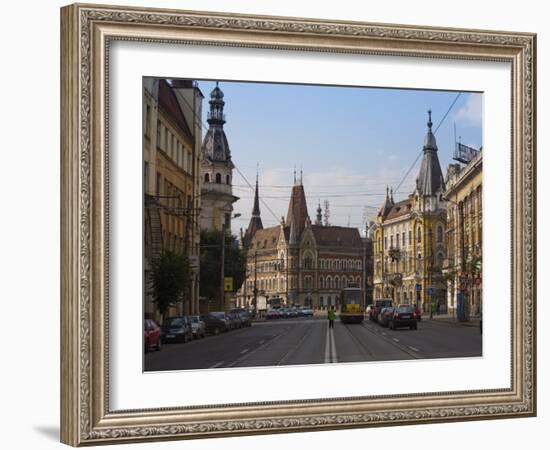 Regele Ferdinand Street, Cluj Napoca, Transylvania, Romania, Europe-Marco Cristofori-Framed Photographic Print