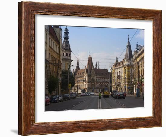 Regele Ferdinand Street, Cluj Napoca, Transylvania, Romania, Europe-Marco Cristofori-Framed Photographic Print