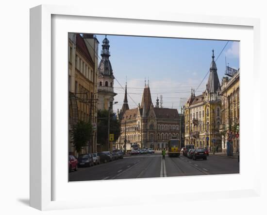 Regele Ferdinand Street, Cluj Napoca, Transylvania, Romania, Europe-Marco Cristofori-Framed Photographic Print