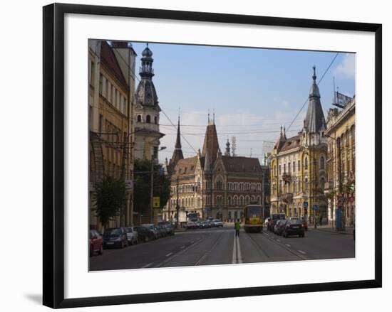 Regele Ferdinand Street, Cluj Napoca, Transylvania, Romania, Europe-Marco Cristofori-Framed Photographic Print