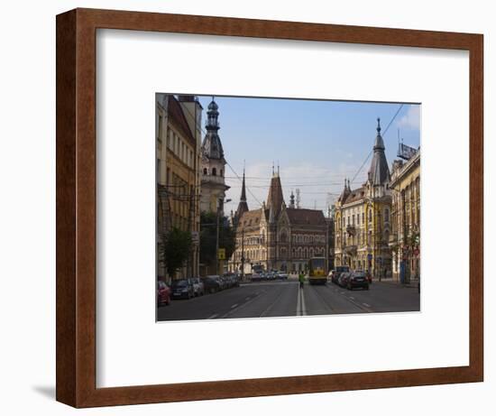 Regele Ferdinand Street, Cluj Napoca, Transylvania, Romania, Europe-Marco Cristofori-Framed Photographic Print