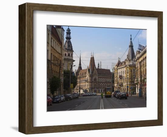 Regele Ferdinand Street, Cluj Napoca, Transylvania, Romania, Europe-Marco Cristofori-Framed Photographic Print