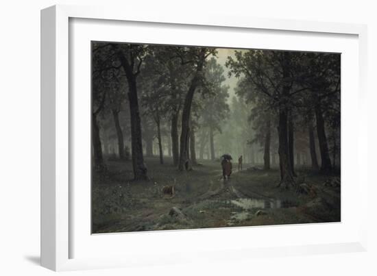 Regen Im Eichenwald, 1891-Iwan Iwanowitsch Schischkin-Framed Giclee Print