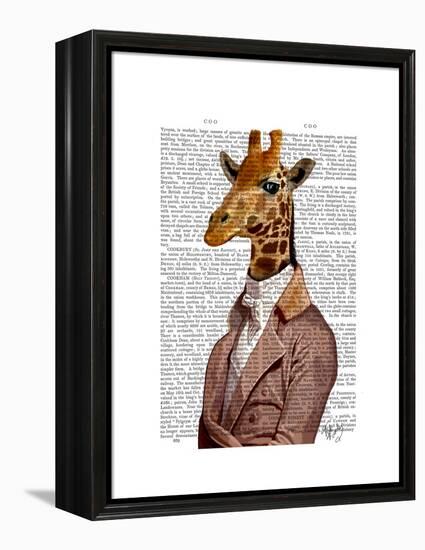 Regency Giraffe-Fab Funky-Framed Stretched Canvas