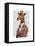 Regency Giraffe-Fab Funky-Framed Stretched Canvas