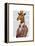 Regency Giraffe-Fab Funky-Framed Stretched Canvas